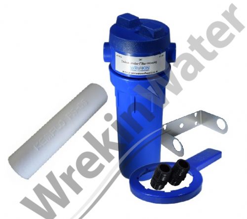 VIH10-BL 10in 3 way Valve in head Housing and 5 Micron PS5 Sediment Filter